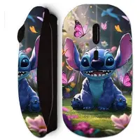 MANIACASE Trådlös mus - - Stitch - Svart - Tecknad film - WiFi USB-nyckel