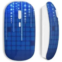 MANIACASE Souris Sans Fil Blue pixel style