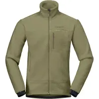 Norrøna - Vandringskläder - Trollveggen Warm3 Jacket M Deep Lichen Green för Unisex - Storlek L - Khaki