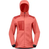 Norrøna - Fleece dam - Trollveggen Warm3 Zip Hood W Deep Sea Coral Baked Apple för Unisex - Storlek S - Rosa