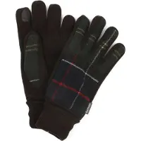 Barbour för män. MGL0144 Hackney Tartan Handskar grön (XL), Casual, Polyester