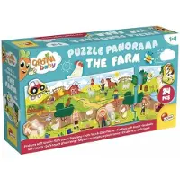 Liscianigiochi Bondgården - Panoramapussel - CAROTINA BABY - Logikutveckling, Finmotorik ren