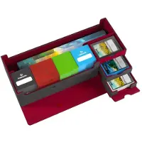 GameGenic Cards' Lair Pro 1000+ Convertible – grå/röd