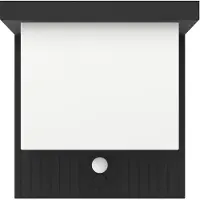 Eglo LED-solcellslampa för väggmontering Frigento, svart, höjd 15 cm, sensor Frigento, Svart, Aluminium / grå / zink, Modern, Utomhusvägglampa