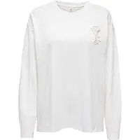 ONLY T-shirt brun / grön / orange / vit