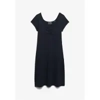 Superdry för kvinnor. W8012110A Sweetheart-klänning marinblå (M), Casual, Bomull, Kort ärm, Marino