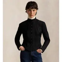 Ralph Lauren för kvinnor. 211B31155001 Fin amerikansk kavaj med knappar, svart (34), Bomull, Klassisk