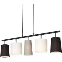 Briloner Hänglampa Shades, dimbar, Svart, Vardagsrum / matsal, Textil / tyger / siden, Modern, Pendellampa