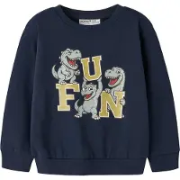 Name it Sweatshirt 'NMMVILDAR' marinblå / opal / limone / vit