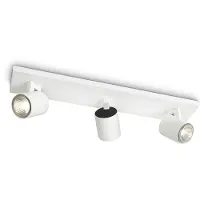 Philips myLiving Runner tak-/väggspotlight 3 x, Utanpåliggande spotlight, GU10, 3 lampor, LED, 220-240 V, Vit