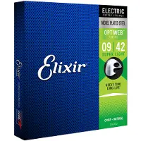 Elixir Strings 19002 OPTIWEB Coated Electric Guitar Strings 9-42