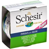 Schesir kyckling med aloe vera för valpar 150g