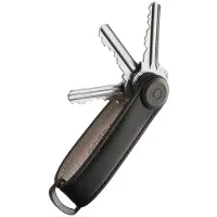 OrbitKey Nyckelhållare i läder - svart/svart