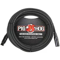 In Pig Hog Phm15 High Performance 8mm XLR Microphone Cable 15 fot Svart