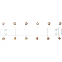 Goodhome SATURNUS väggkrok med träknoppar 53,5 cm