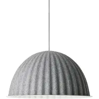 Muuto Taklampa , Under the Bell, dimbara, Grå, Matsal, Tyg / textil, Skandinavisk