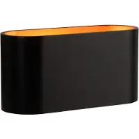 Lucide Vägglampa Xera, dimbar, Svart, Vardagsrum / matsal, Aluminium / grå / zink, Modern, Vägglampa, vägglampa inomhus