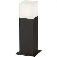 TRIO Lighting LED pollare HUDSON, Svart, Aluminium / grå / zink, Modern, LED-utomhuslampa