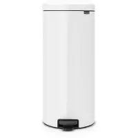 Brabantia -114748 - NewIcon pedalhink med 30 L metallhölje - Vit