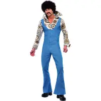 Smiffy 70-tals Groovy Dancer Maskeraddräkt - X-Large