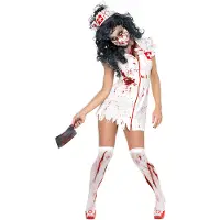 Smiffy Zombie Sjuksköterska Maskeraddräkt - Medium