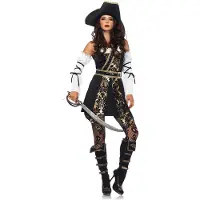 Leg avenue Piratkapten Dam Deluxe Maskeraddräkt - Large