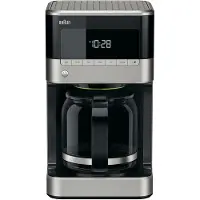 Braun PurAroma 7 KF 7120 - Kaffemaskin - 12 kopper - rostfritt stål/sort