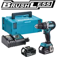 Makita Slagskruvdragare / borr DHP484RFJ; 18 V; 2x3,0 Ah batt.