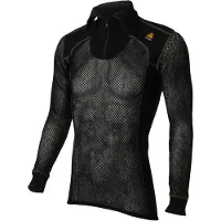 Aclima Woolnet Polo With Zip Men's Jet Black