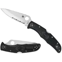 Spyderco Endura 4 C10PSBK partly serrated pocket knife