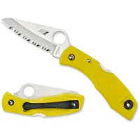 Spyderco Atlantic Salt fällkniv, gul