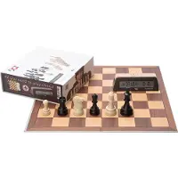 Super Merchant Schackset Dgt Box Brun (44X44Cm)
