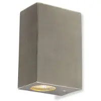 QAZQA Modern vägglampa aluminium 2-ljus IP44 - Baleno