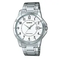 Casio Klocka - - MTP-V004D-7BUDF - Rostfritt stål - Kvarts - Vattentät