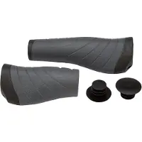 Xlc GR-S04 Ergonomic Skruvhandtag grå/svart 92/135mm 2022 Handtag