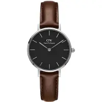 Daniel Wellington Classic Petite Bristol Silver Black 28mm DW00100233