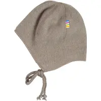 Joha Hjälmmössa - Ull - Ljusbrun - - 45 cm - Babyhjälm