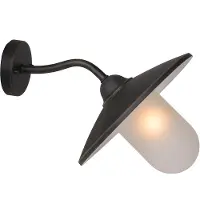 Lucide Vägglampa utomhus Aruba, dimbar, Brun / rost, Metall, Lantlig / rustik, Utomhusvägglampa