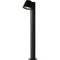 Lucide LED pollare Dingo, dimbar, Svart, Aluminium / grå / zink, Modern, LED-utomhuslampa