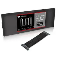 Thermaltake TT Premium PCI-E 3.0 Extender - PCI Express x16-kabel - 164 pin PCI Express (hane) till 164 pin PCI Express (hona) - 30 cm - svart